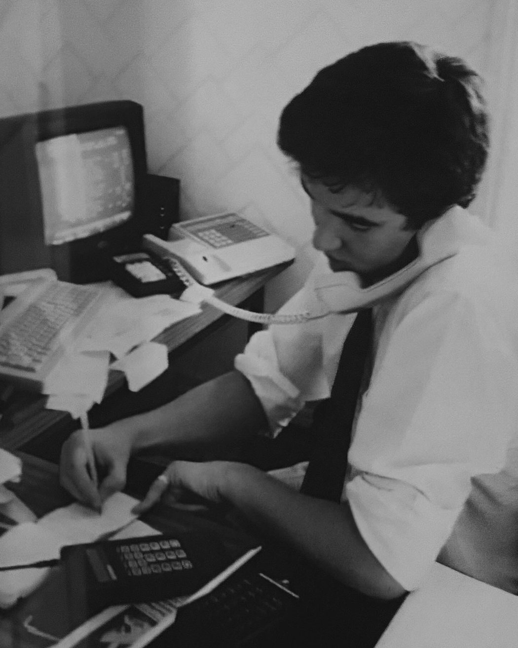 Aidan Chad Earley at his desk