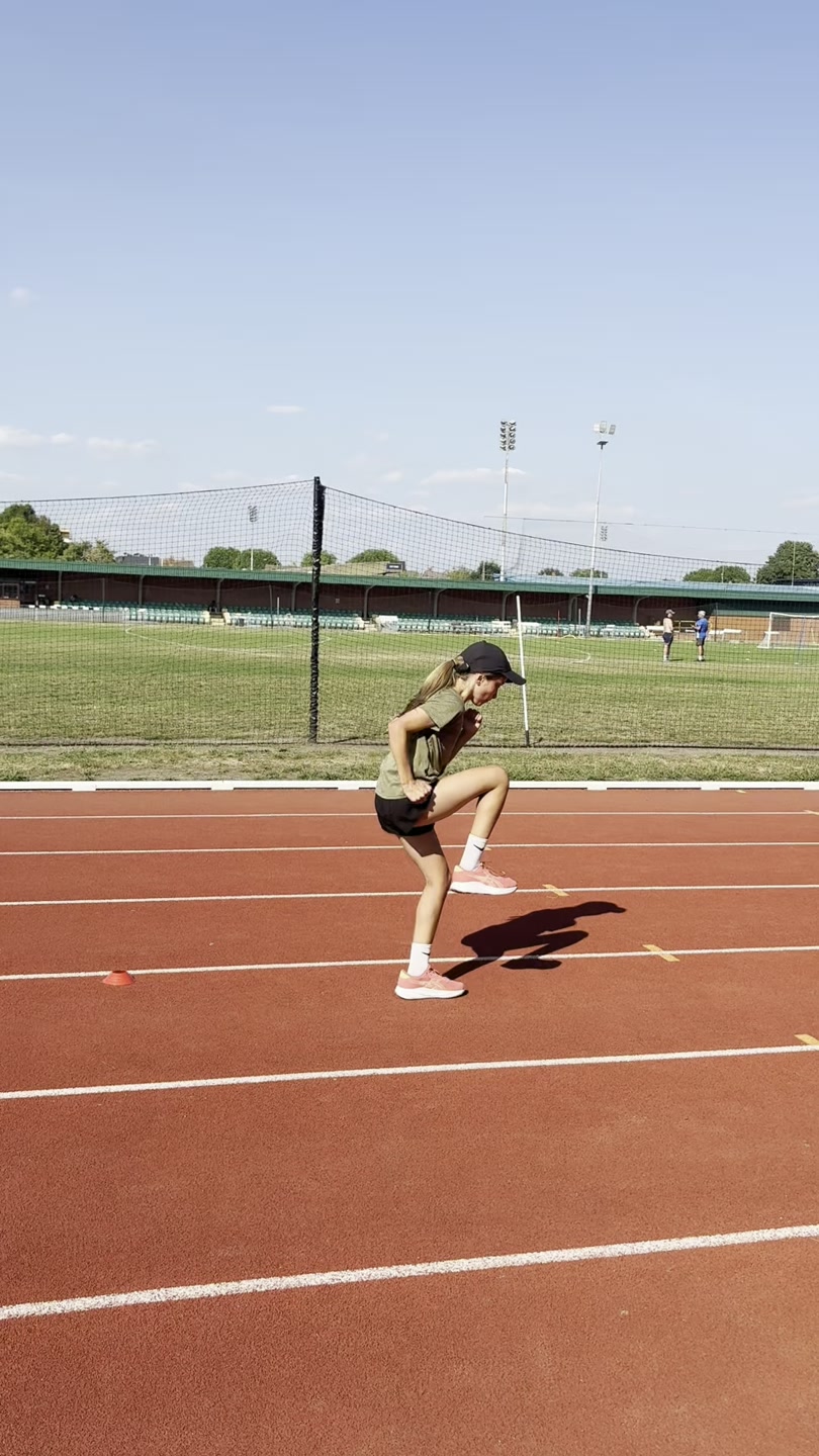 Tiger in an elite sprint training session